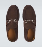 Gucci Horsebit suede desert boots