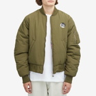 Carne Bollente Men's Desire Connections Reversible Bomber Jacket in Khaki