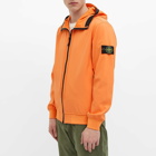 Stone Island Men's Soft Shell-R Hooded Jacket in Orange