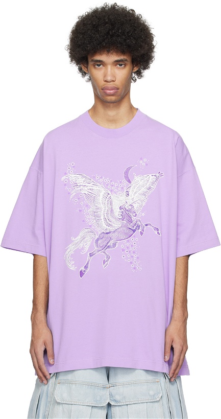 Photo: VETEMENTS Purple Flying Unicorn T-Shirt