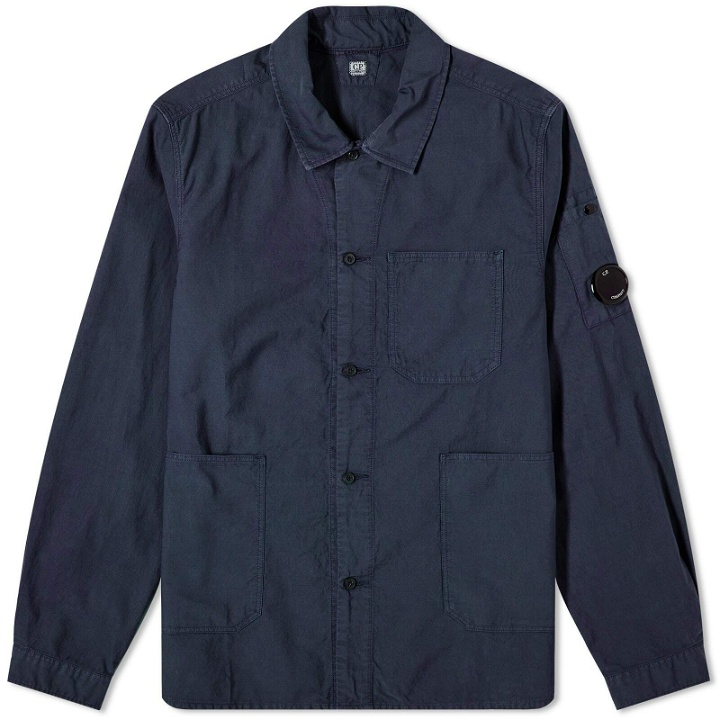 Photo: C.P. Company Men's Ottoman Workwear Shirt in Total Eclipse