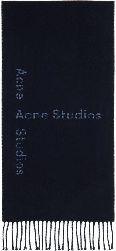 Photo: Acne Studios Navy Vasto Scarf