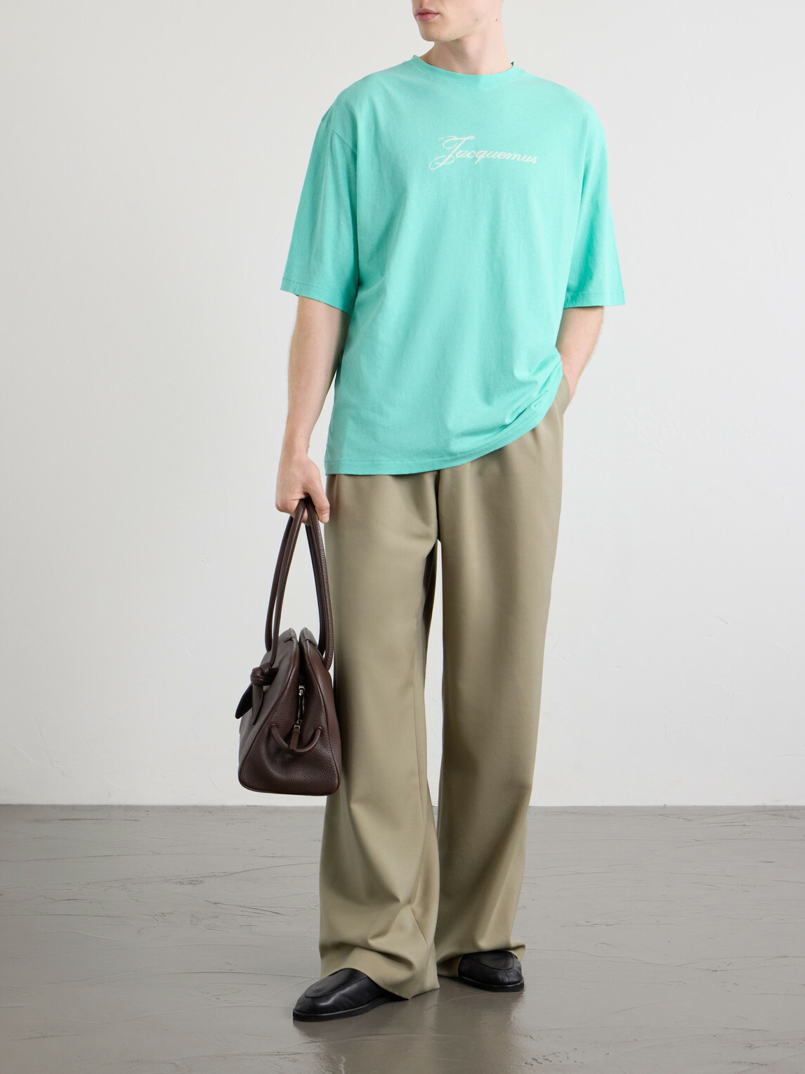 Jacquemus - Logo-Print Cotton and Hemp-Blend T-Shirt - Green