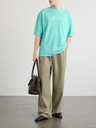 Jacquemus - Logo-Print Cotton and Hemp-Blend T-Shirt - Green