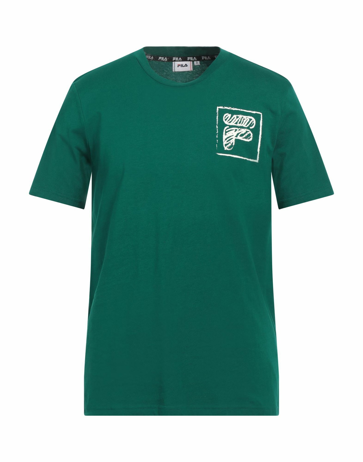 Fila Mens T-shirt in Emerald green