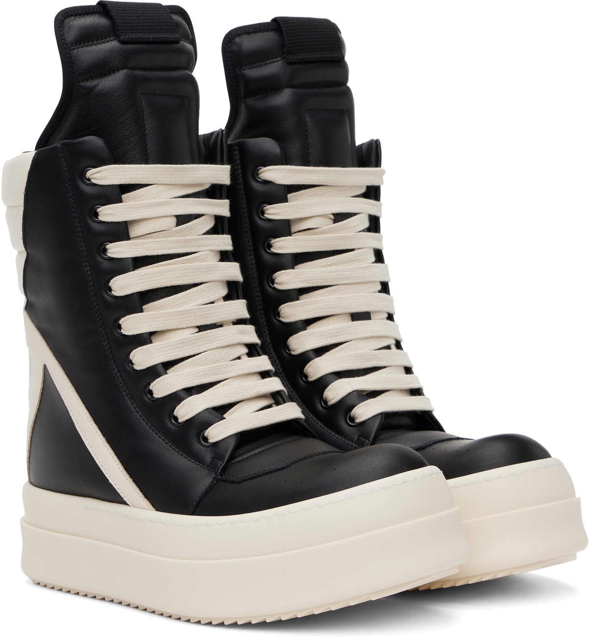 靴 rick owens Hollywood Mega Geobasket Rick Owens Hollywood Mega Bumper Geobasket High Black Milk