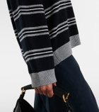 Nili Lotan Galvez striped cashmere polo sweater