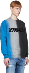 Dsquared2 Black & Blue Cotton Sweatshirt