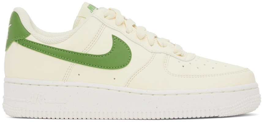 Photo: Nike Off-White & Green Air Force 1 '07 Next Nature Sneakers