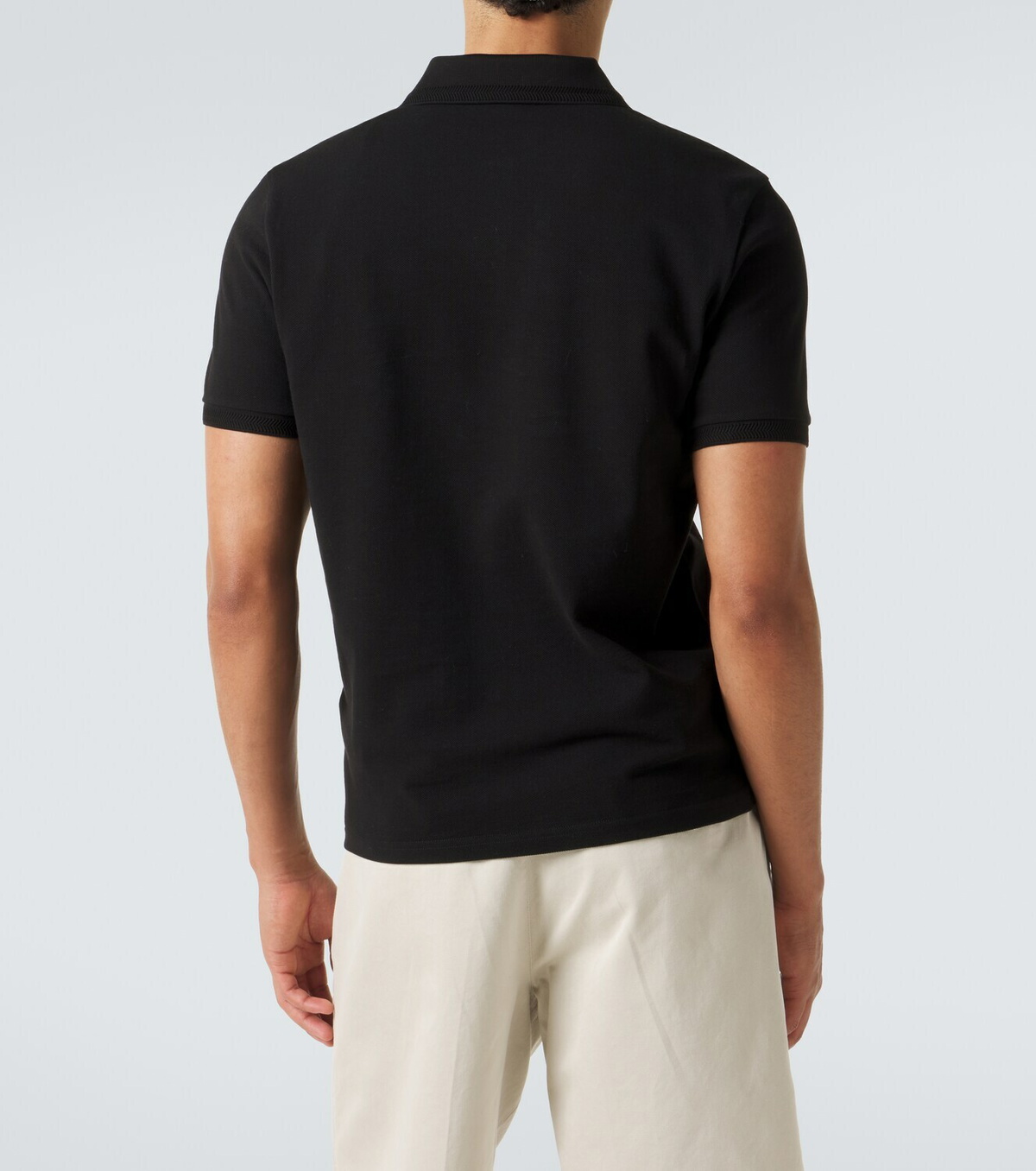 Moncler Logo cotton piqué polo shirt