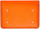 Maison Margiela Orange Leather Wallet