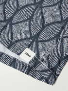 Altea - Straight-Leg Mid-Length Printed Swim Shorts - Blue