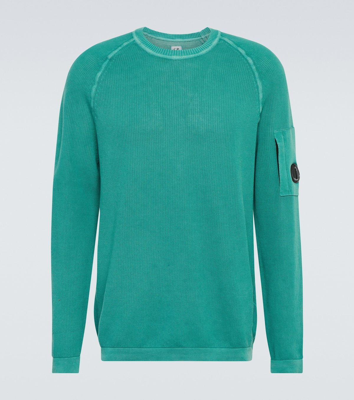 【送料&関税込】C.P. Company Cotton Blend Sweatshirt C.P. Company CHENILLE COTTON HOODED KNIT Green | BSTN Store