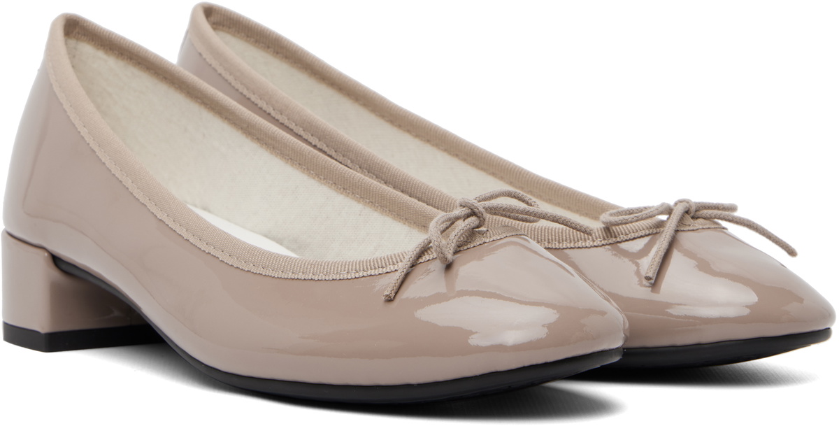 Repetto Taupe Camille Rubber-Sole Heels
