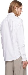 Hugo White Cotton Oxford Shirt