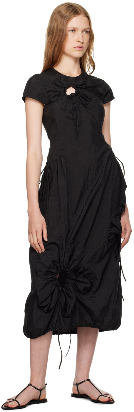 J.Kim Black Flower Maxi Dress
