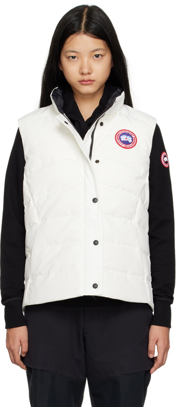 Photo: Canada Goose White Freestyle Vest