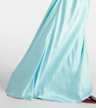 The Sei One-shoulder silk gown