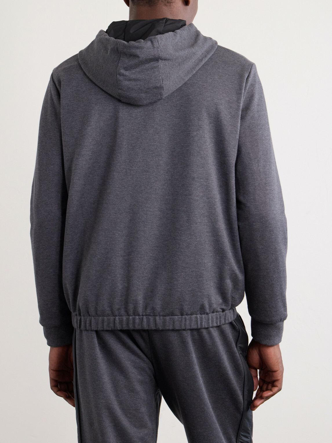 Moncler - Cotton Zip-Up Hoodie - Gray