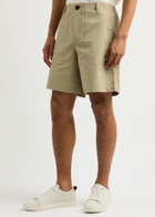 Frame Patch Traveler Cotton Shorts Beige
