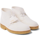 Clarks Originals - Suede Desert Boots - White