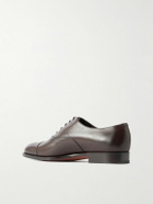 Edward Green - Chelsea Cap-Toe Burnished-Leather Oxford Shoes - Brown