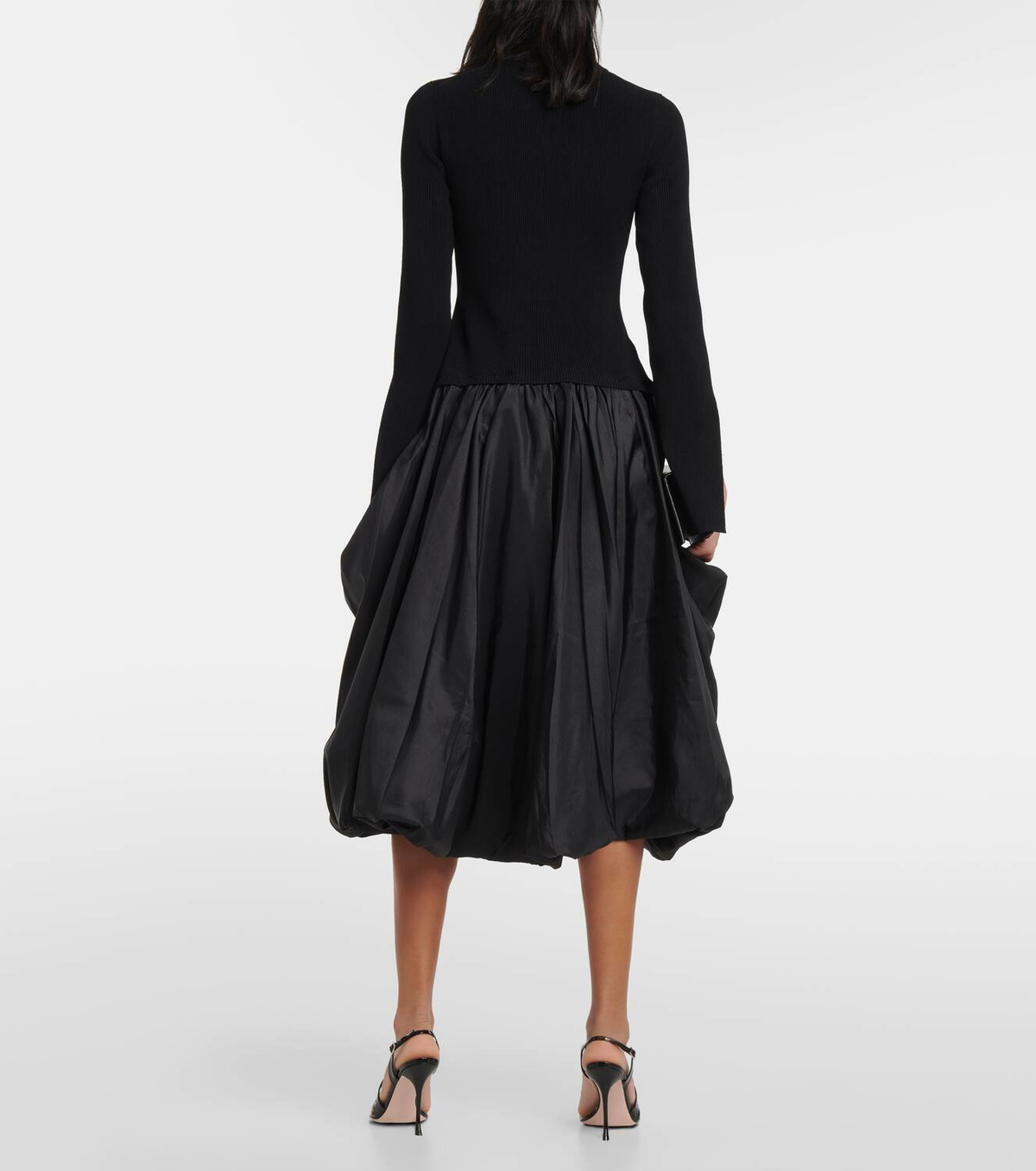 Simkhai Kenlie taffeta-trimmed midi dress Simkhai