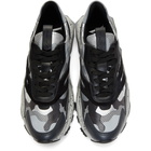 Valentino Black and Grey Valentino Garavani Bounce Sneakers