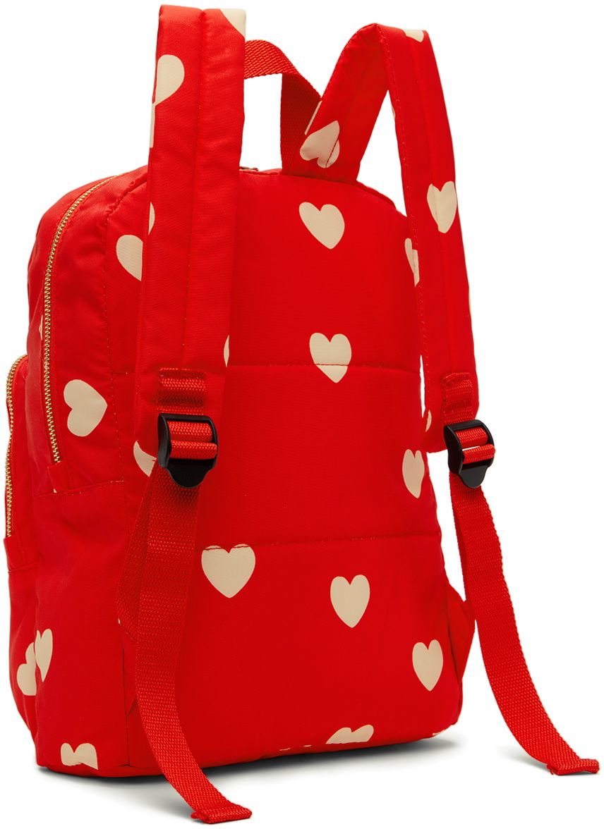Mini Rodini Kids Red Hearts Backpack