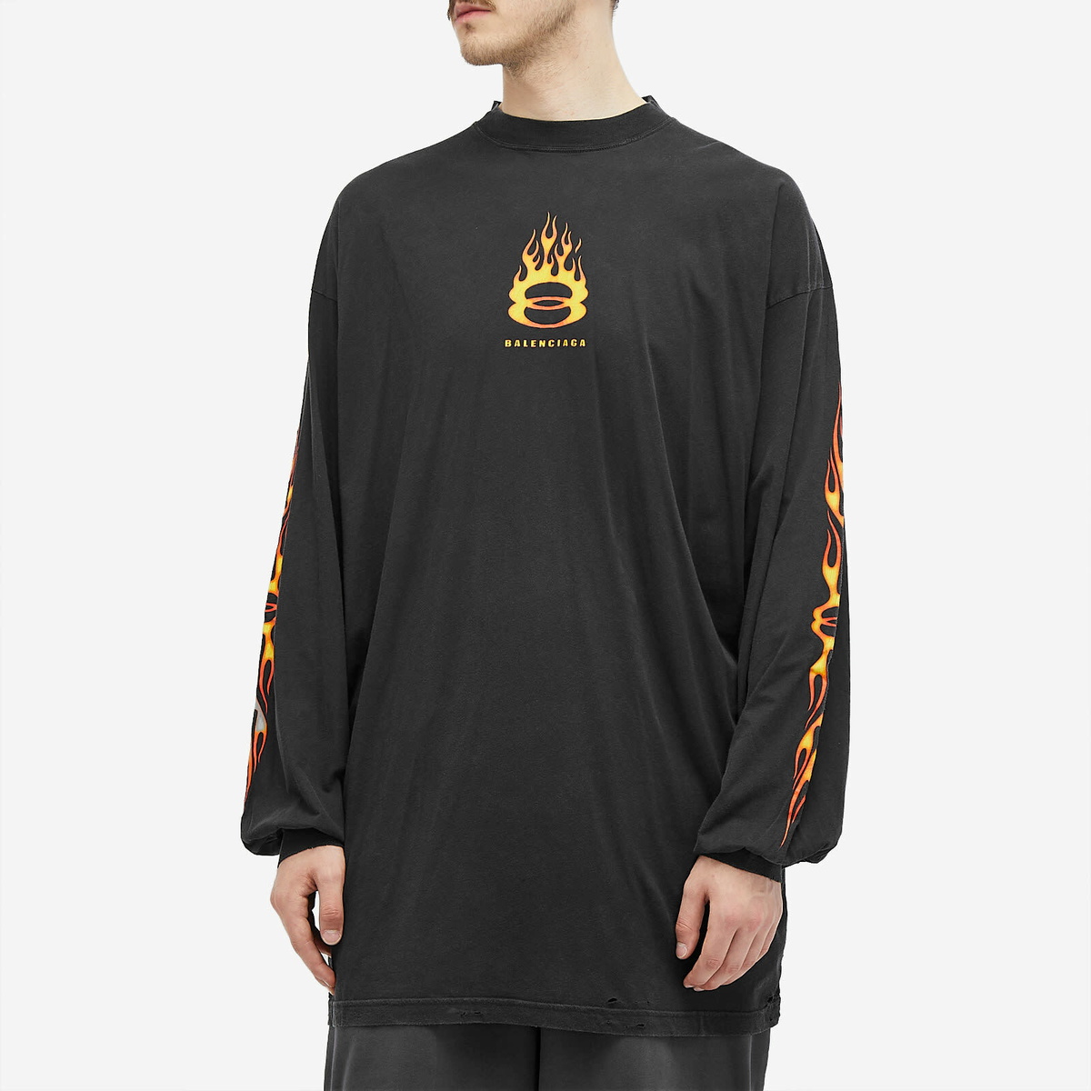 村上隆 Lewis Flame Out Longsleeve T-shirt Takashi Murakami Lewis Hamilton Flame Out Longsleeve T-shirt