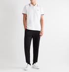 Moncler - Contrast-Tipped Cotton-Piqué Polo Shirt - White