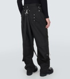 Givenchy Detachable wool pants with suspenders