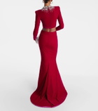 Miss Sohee Gemma embellished crop top and maxi skirt set