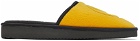 drew house SSENSE Exclusive Yellow & Black Painted Mascot Slippers