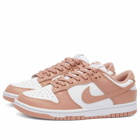 Nike Women's Dunk Low W Sneakers in White/Rose Whisper