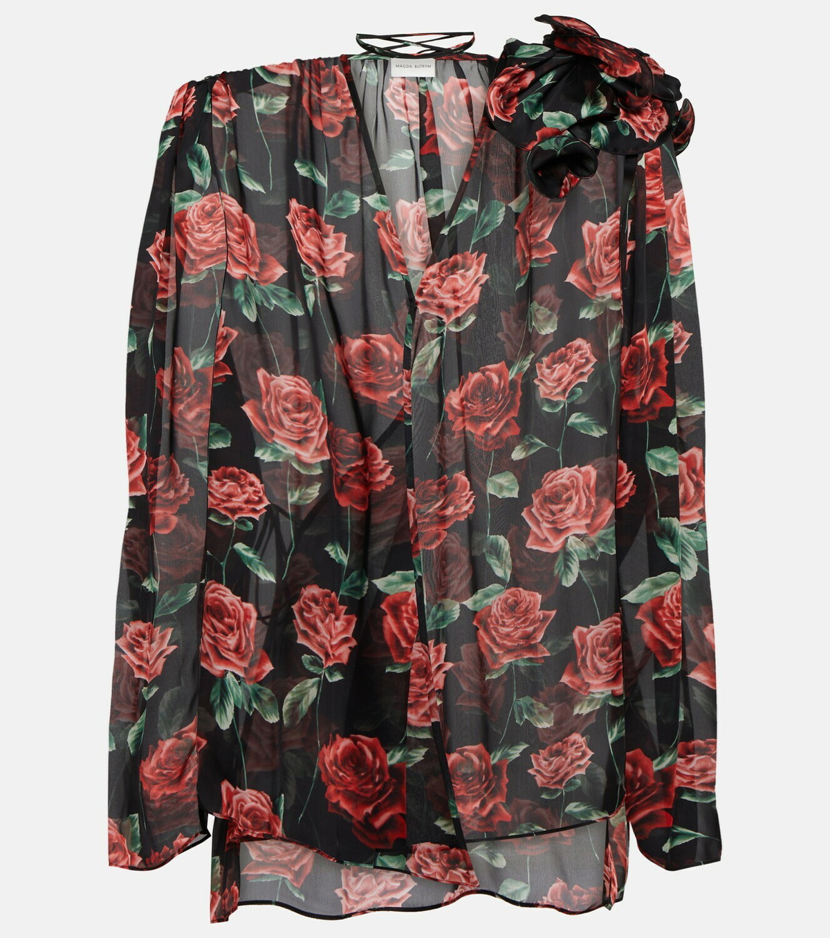 Magda Butrym Floral silk blouse
