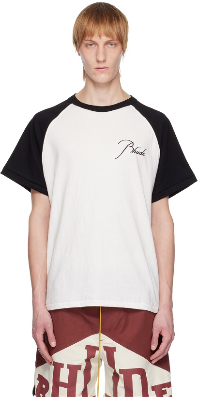 Photo: Rhude Off-White Raglan T-Shirt
