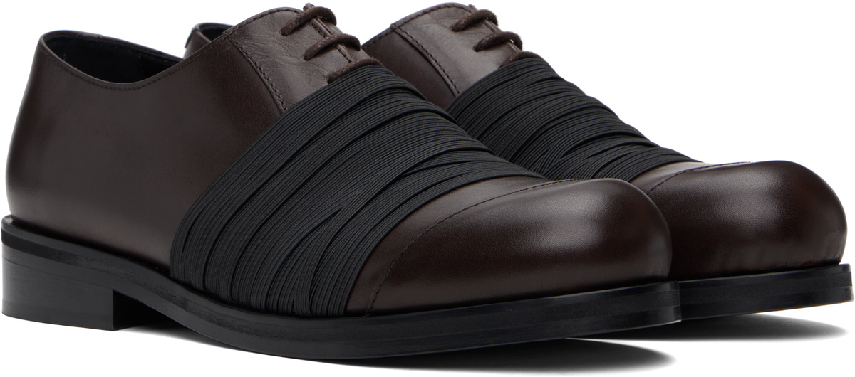 Stefan Cooke Brown Elastic Biker Oxfords Stefan Cooke