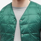 Taion Men's V-Neck Down Vest in Kelly Green