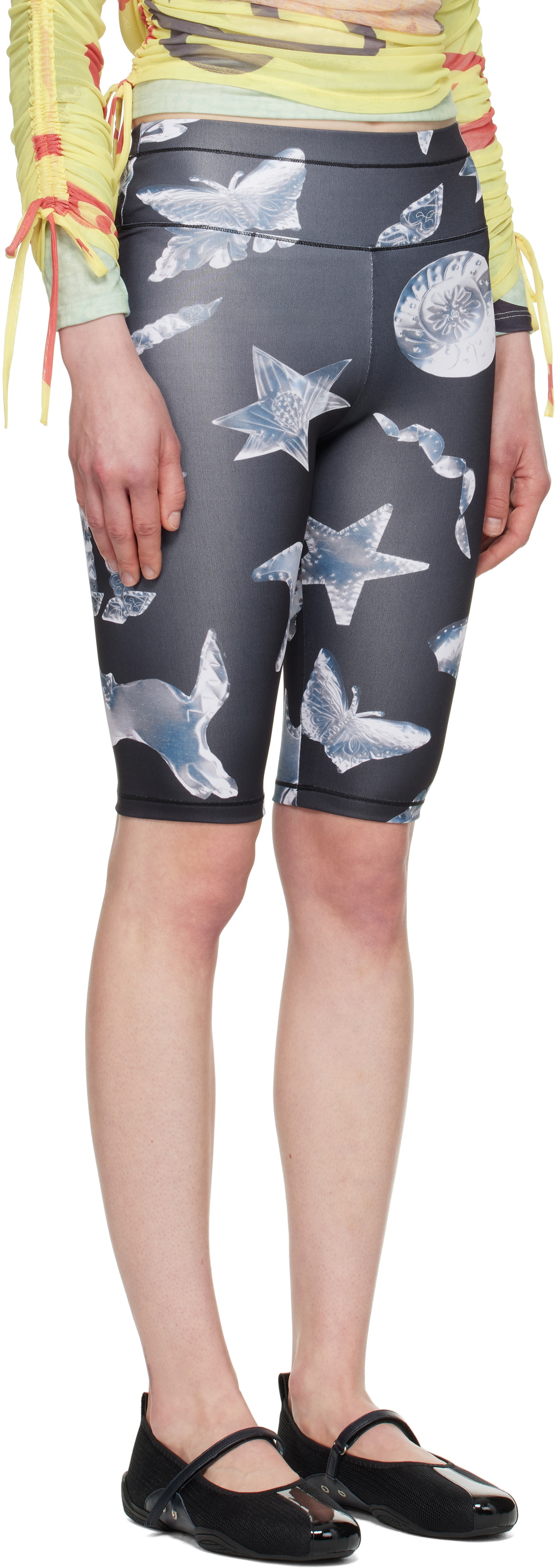 Chopova Lowena Black Workshop Bike Shorts