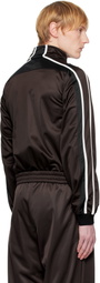 Martine Rose Brown Shrunken Track Jacket