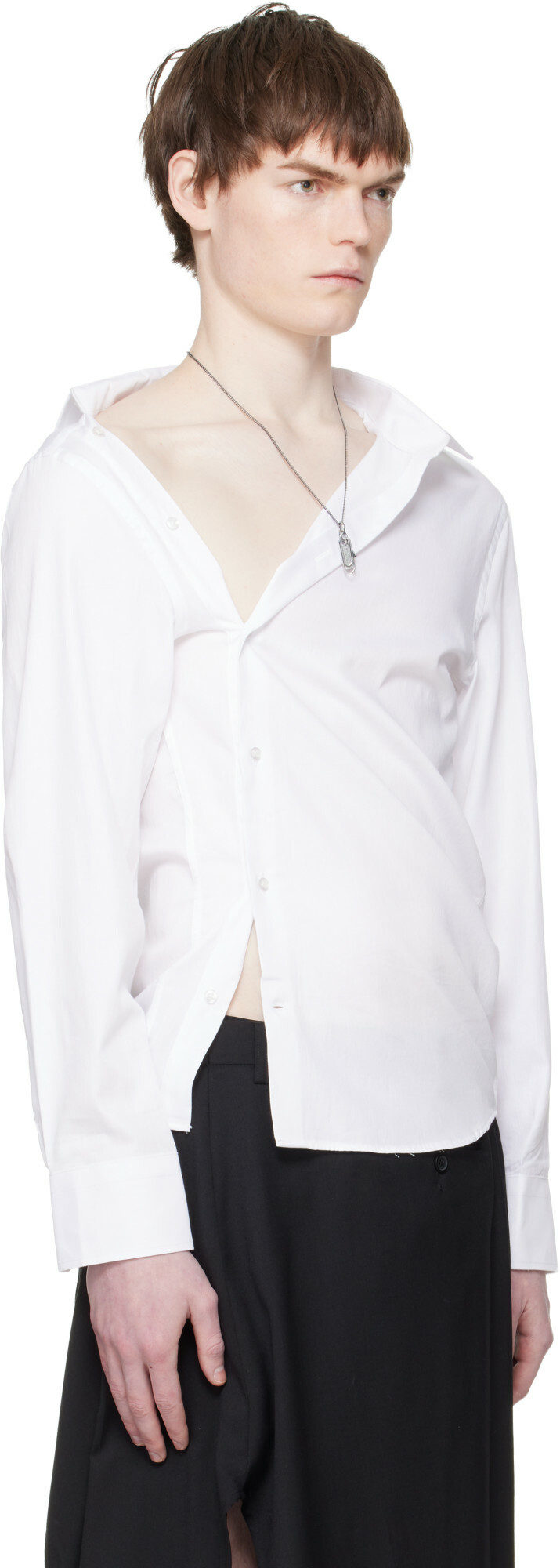 HODAKOVA White Asymmetric Shirt
