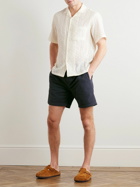 Portuguese Flannel - Atlantico Cotton-Seersucker Drawstring Shorts - Blue