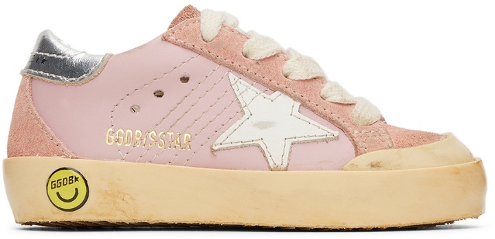 Photo: Golden Goose Baby Pink Super-Star Penstar Sneakers