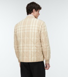 Burberry - Checked quilted bomber jacket