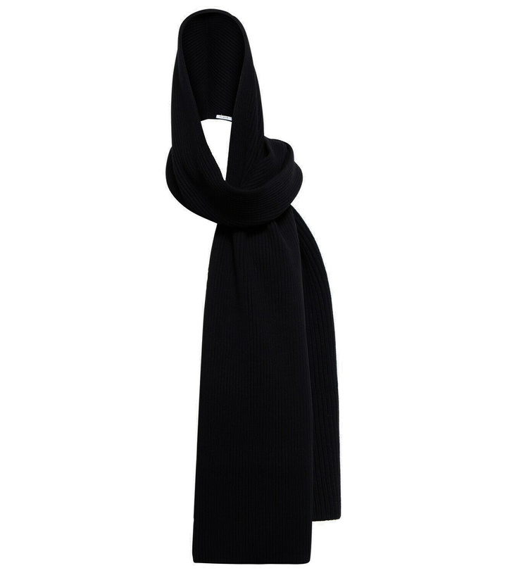 Photo: Alaïa Wool and cashmere hood scarf