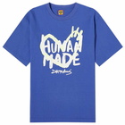 Human Made Men's Big Drawn Heart T-Shirt in Blue