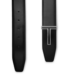 TOM FORD - 4cm Black Leather Belt - Black