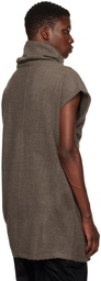 Julius Brown Drape Turtleneck