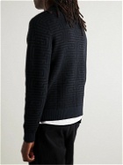 Saturdays NYC - Greg Geo Jacquard-Knit Cotton and Cashmere-Blend Sweater - Blue